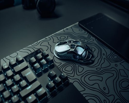 Gaming Desk Mat physical merchandise setup